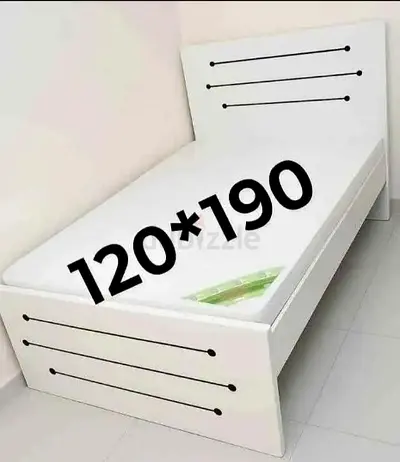 Sleek White Single Bed for Sale