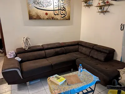 Cozy L-shaped Sofa in Good Condition