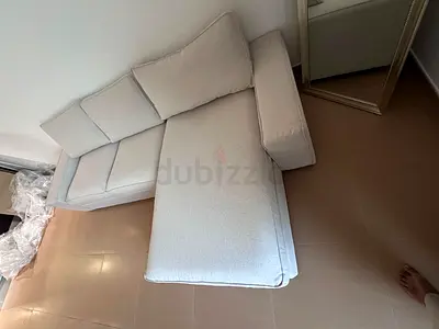 Ikea kivik L shape sofa beige