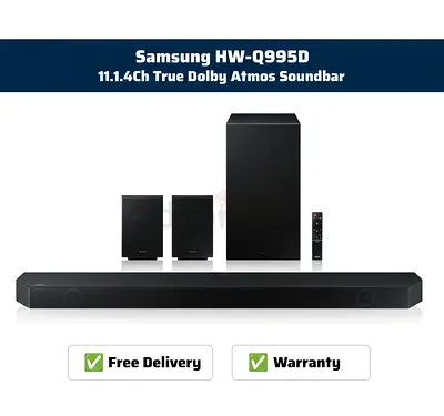 Samsung Q995D 11.1.4Ch Wireless Dolby Atmos Soundbar HW-Q995D