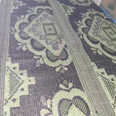 Beautiful Handwoven Green Area Rug