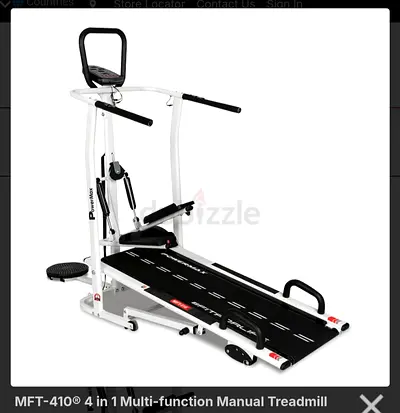4 in 1 Multi-function Manual Treadmill for Home Workouts by powermax mft410