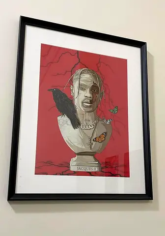 Travis Scott Framed Poster