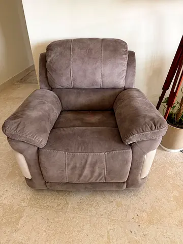 Comfortable Grey Recliner Chair