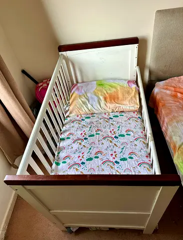 Wooden baby bed