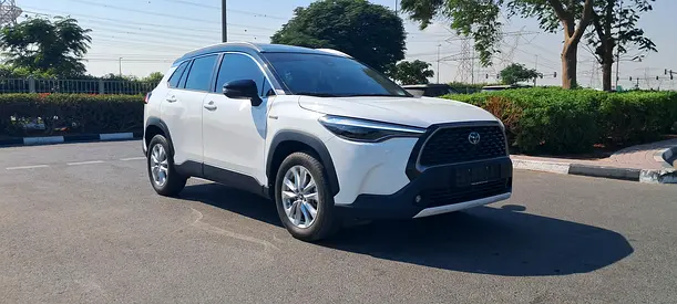 COROLLA CROSS GLI 2024 HYBRID TOP OPTION NO.1 GCC FREE SERVICE 80000 KM+WARRANTY AL FUTTAIM NO PAINT