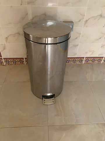 Stainless steel trash bin