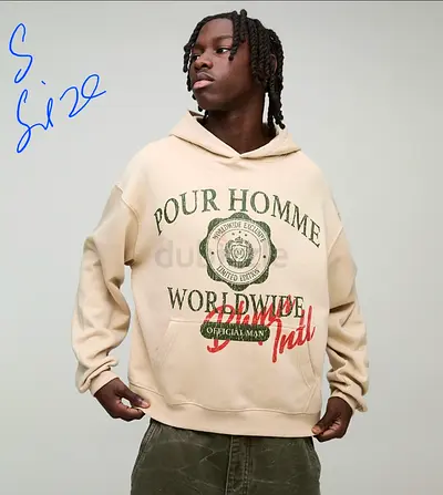 Stylish Pour Homme Hoodie in Size S (Oversized) - Brand New - Original Boohooman