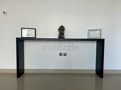 Sleek Black Console Table for Sale