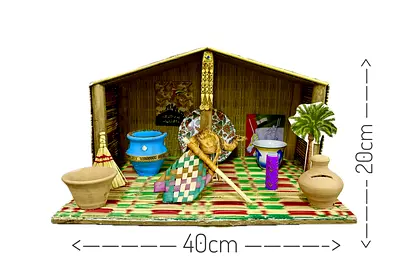 Beautifully Crafted Decorative Artifact - Traditional House Model