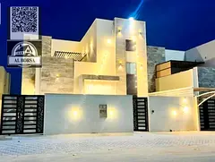 Villa for rent in Al Zahia, 4 master bedrooms, living room, majlis, maid's room, built-in wardro