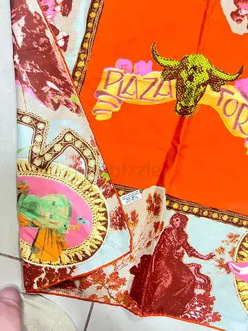 Christian lacroix -Vibrant Decorative Silk Scarf