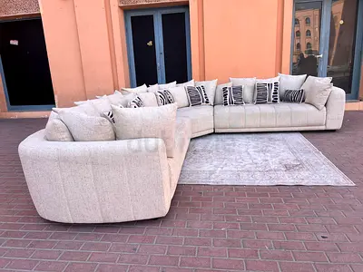 Pan Emirates Corner Sofa Beige