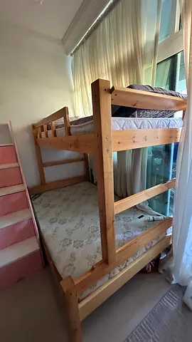 Sturdy Wooden Bunk Bed for Sale