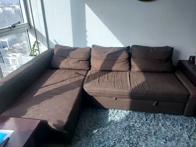 L Shape Sofa- bed with storage at reduced price