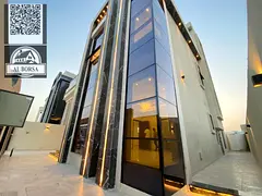For rent in Al Yasmin, a villa with 5 bedrooms, a majlis, a living room, a kitchen, and a maid's
