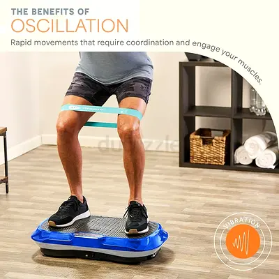LifePro Vibration Plate Exercise Machine - Whole Body Workout Vibration Fitness Platform w/ Loop Ban