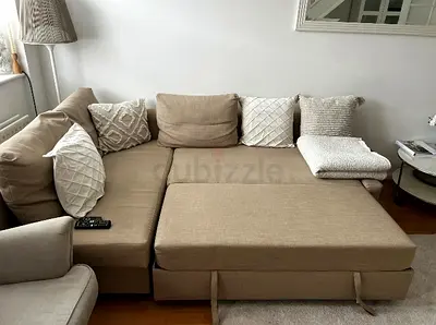 Cozy L-Shaped Sofa bed with storage