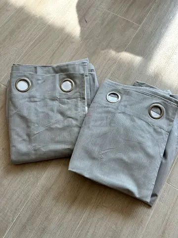 Home Center Black out Curtains for Sale (one set 2 piece, 135x300cm in grey)