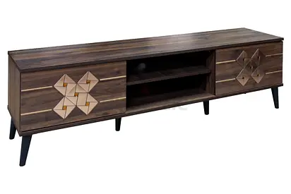 Modern Wooden TV Cabinet with Unique Design