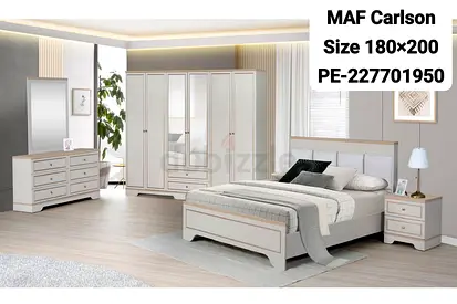 Brand new King size Complete wood bed room set available