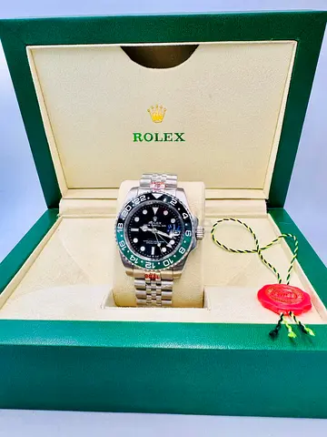 Rolex GMT Master II Black Dial Watch with box