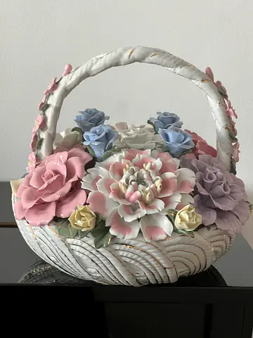 Ceramic Flower Vase Decorated