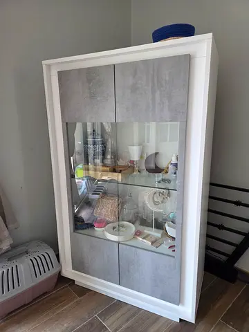 Elegant Glass Display Cabinet and Sideboard