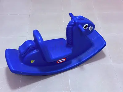 Kid Riding Horse and Car