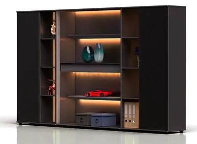 Executive wall cabinet 280cm