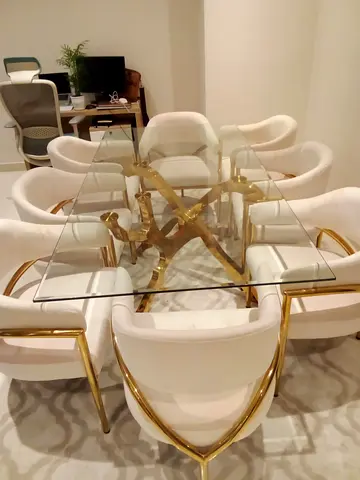 Elegant Dining Table Set with Chic Chairs
