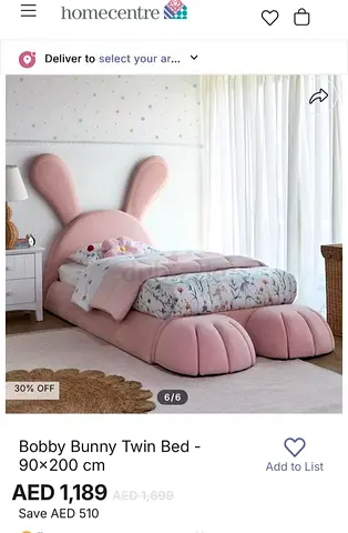 Charming Bobby Bunny Twin Bed for Kids