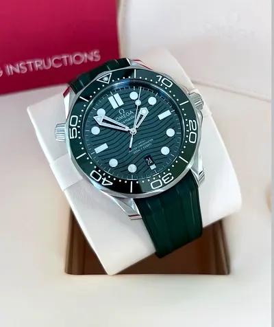 SC Omega SeaMaster Green Strap 1-1
