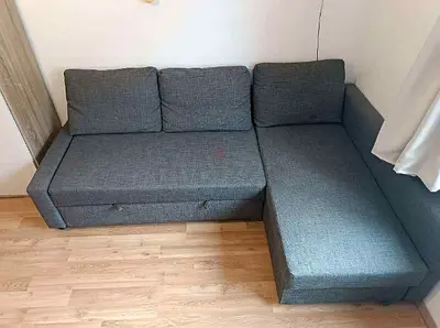 L shape sofa bed with storage