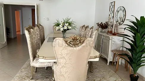 2 days left! Dinning table with 10 chairs and buffet almost new