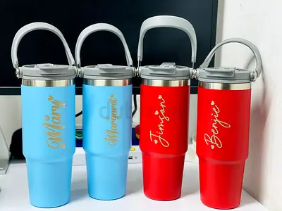 Personalized Reusable Top Handle Tumbler