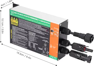 700W Solar Grid Tie Inverter High Conversion Rate MPPT Pure Sine Wave IP55 Waterproof