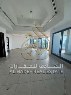 A stunning 3-bedroom apartment with a living room is available in Al Majaz 1, boasting a breathtakin