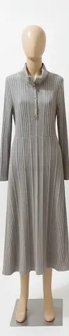 Chic Gray Striped Dress for Sale