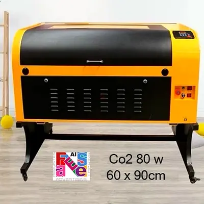 60x 90mm CO2 Laser Cutting Machine 80W for Precision Work