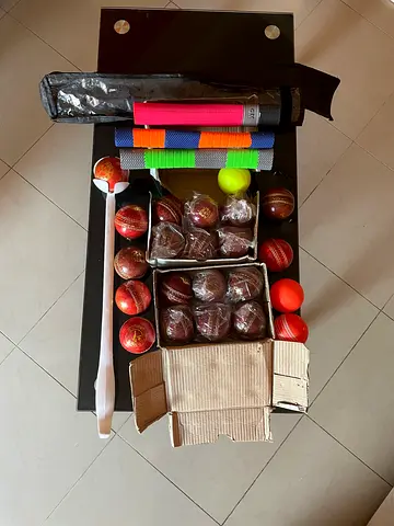 Cricket Gear Set with Balls and Accessories