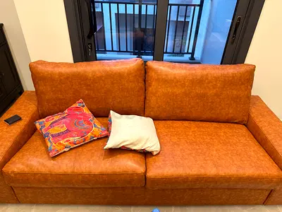 Cozy and Modern Two-Seater sofa of 3 sets - total 6 seater..leather
