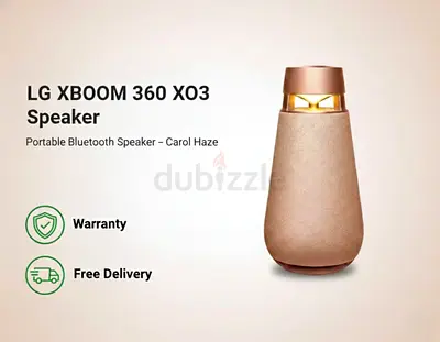 LG XBOOM 360 XO3 Portable Bluetooth with 360 Sound Speaker Carol Haze Speaker XO3QPK