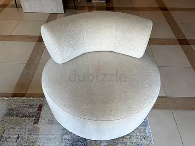 Cozy swivel arm chair from the one for Sale