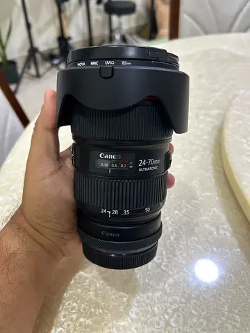 Ef 24-70 L usm version 2 (like New) with canon ef to rf ring mount adaptor