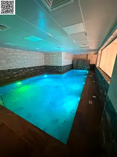 Free swimming pool | Luxury one-bedroom apartment in Al Tallah, Ajman | Open view | Super deluxe fin