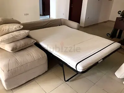 Ikea gronlid L shape sofa bed with mattress