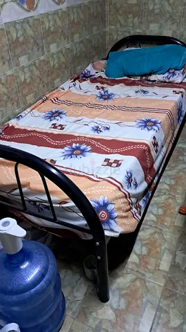 Comfortable Single Bed with Soft Bedding