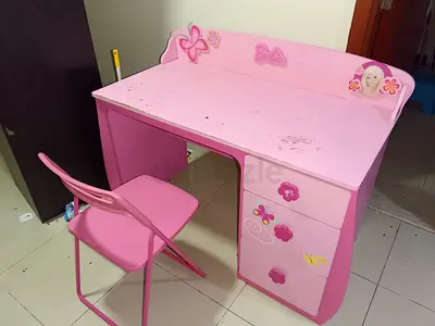Pink Barbie Study Desk with Chair for Sale