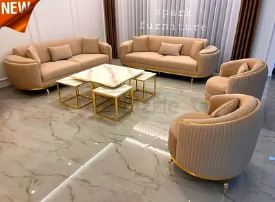 Elegant and Cozy Beige Lounge Set for Modern Living Rooms